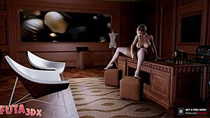 i get so excited watching big tittied brunette futa spy on blonde and fuck her hard