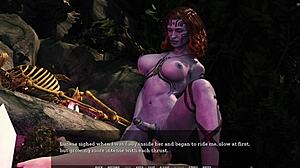 Busty Alien with Pussy and Big Cock Craves Licking in 3D Porn Game!