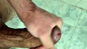 jerking off nicely in the shower