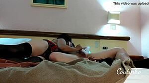 my mom's friend took me to hotel for doggystyle and handjob