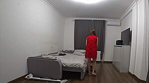 Unbelievable! Cuckold Watches Wife Cheat Behind Mirror in Raw Action!