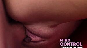 Blonde Teenie Allie Addison with Curly Hair Explores Free Use