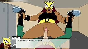 Teen Titans Hentai: Cumming on Blackfire's Ebony Body in Part 12