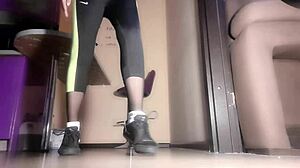 Sweaty feet after training, ready for humiliation 😈