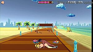 Roller Babe in Outdoor Gangbang.