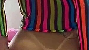 Peruvian Blonde Sits on Huge Dildo