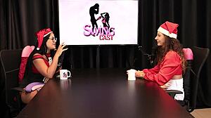 i gotta kiss all around her pussy and she don't like fingers gotta be dick and blowjob - jujube delicia sheer red - christmas special