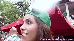 Amateur Teen 18+ Feels Intense Jizz On Ass At Party