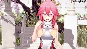 Yae Miko Sucks In Genshin Impact Hentai Fantasy