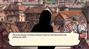 Jessica Curse Masturbates Big Tits and Ass in Hentai Lesbian Gameplay