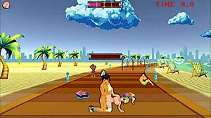 Roller Babe in Outdoor Gangbang.