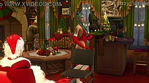 Tav Rides Astarion's Big Tits In Cowgirl On Christmas Eve