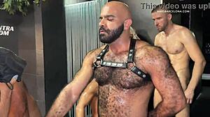 This gay bareback orgy rocks with 20 guys