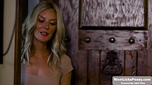 Stepteen 18+ Licks Hot Stepmom to Settle Her Debt