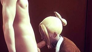 i was playing shingeki no kyojin hentai with annie leonhart, and she gave me a handjob and blowjob, then cumshot in the japanese asian manga anime game porn...