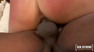 Aurora Snow gushes BBC cum straight out of her tight ass