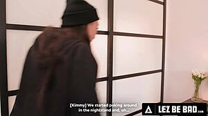 Naughty Burglars Use Strap-On For Rough Lesbian Sex