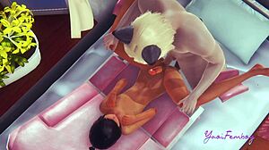 Yaoi Femboy Simon Struggles with Massive Cock in Wild POV Scene