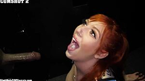 Fuck yes, Lauren works that monster cock at the gloryhole!