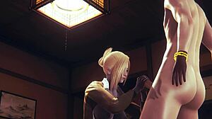 i was playing shingeki no kyojin hentai with annie leonhart, and she gave me a handjob and blowjob, then cumshot in the japanese asian manga anime game porn...