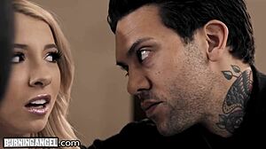 Kenzie Reeves Licked By Tattooed Couple In Ffm