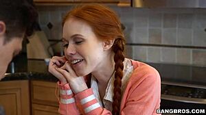 Redhead teen keeps begging for her math tutor’s thick cock daily