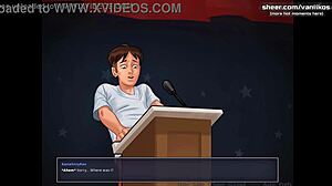 Hot Blonde Teen Receives Fantastic Boobs Massage In Summertime Saga Gameplay Part 14