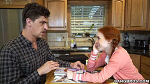 Redhead teen keeps begging for her math tutor’s thick cock daily