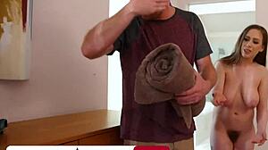 Big Tits Jackie Hoff Discovers Friend's Husband's Nice Big Cock for Titty Fuck