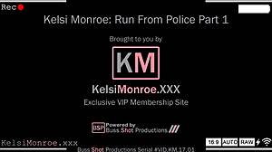 Km 17.1 - Yo, check Kelsi Monroe run from police in part 1 of this hardcore POV banging preview!