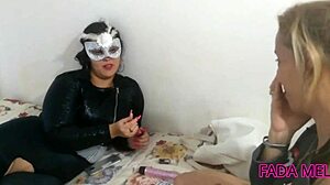 fada mel shows her vibe to friend, ends with kissing and sucking pussy