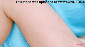 Petite Teen Brunette Poses Naked In Intimate Close Up Photoshoot