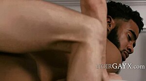 Peeping neighbor joins ebony hunk for bareback interracial fuck. Can you handle this big black cock?