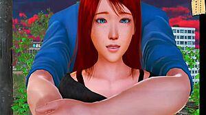 Is this my new family? Milf and brunette in homemade anime.