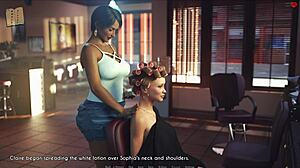 Wife and stepmother playing a naughty game together?