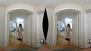 Anny Aurora breaking dorm rules with cowgirl sex in pov