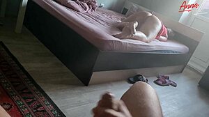 Taboo Stepmom Masturbating Gets Jerked On