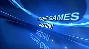 Game Set Squirt Tessa's Topless Triumph in Casting Arena