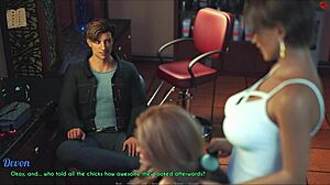 Wife and stepmother playing a naughty game together?