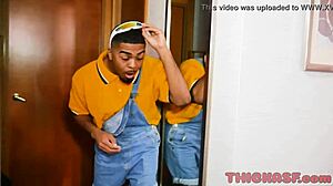 Zsur catches his asian blonde stepmom fingering big tits and ass!