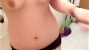 Hot damn! Chinese teen Lyn from AsianHunter club teases with tasty tits in solo!