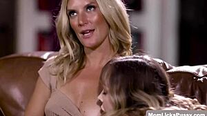 Stepteen 18+ Licks Hot Stepmom to Settle Her Debt