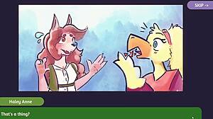 2 Chicks Playing Poker Furry Strip Poker