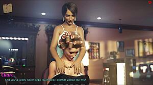 Wife and stepmother playing a naughty game together?