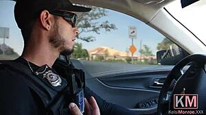 Km 17.1 - Yo, check Kelsi Monroe run from police in part 1 of this hardcore POV banging preview!