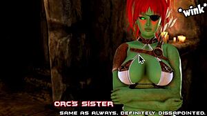 a mistress orc appears in breeding island episode 23 with big tits