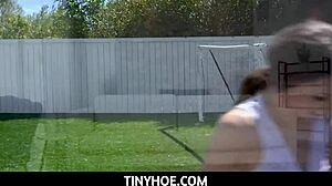 tinyhoe delivers young petite teen squirting orgasm for neighbor maya woulfe donnie rock