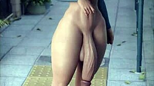 Beautiful Brunette Gets Face Jizzed in Hardcore Anal Blowjob