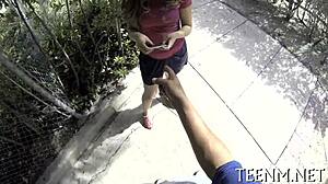 babe courtney loxx engulfing rod for cash in pov doggystyle