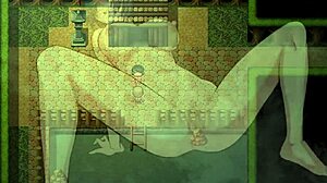 Does he lick her pussy in the hot spring?